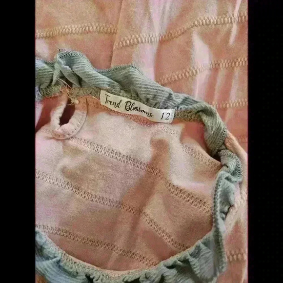 Cute Pink and Blue Ruffle Dress for Kids - Picture 3 of 4